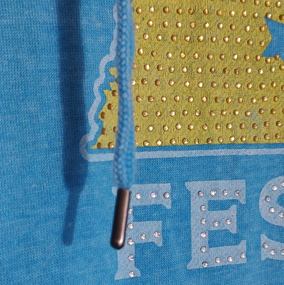 CMA Music Festival Blue Hoodie Rhinestones - Picture 5 of 9